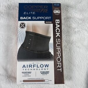 Copper Fit Elite Back Support With Air Flow Back Brace- 30''-50'' Waist